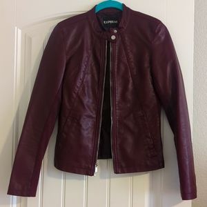 Women's faux leather jacket